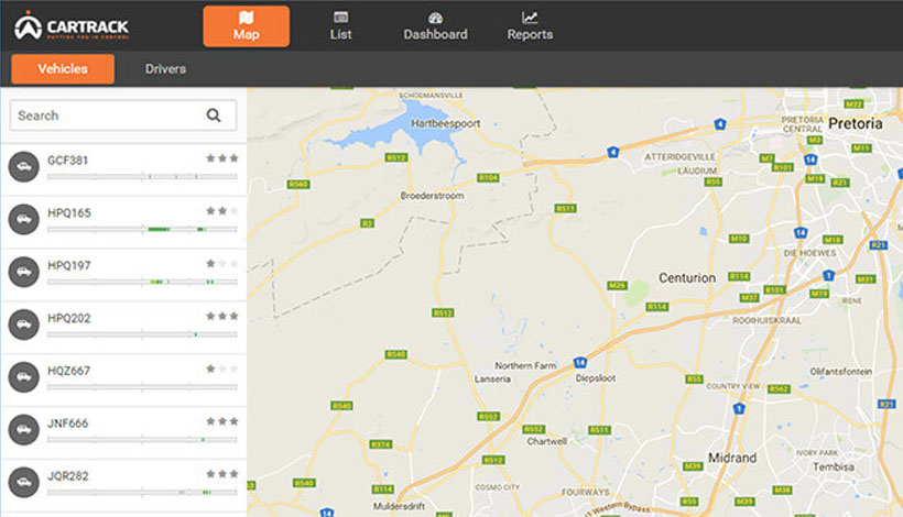 Cartrack fleet store